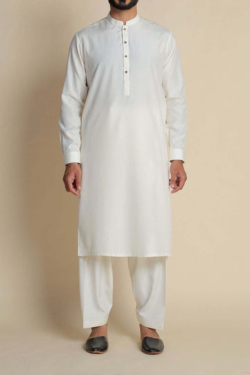 BOSKI KAMEEZ SHALWAR OFF WHITE