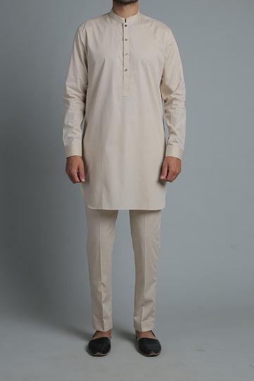SHORT KURTA TROUSER BEIGE