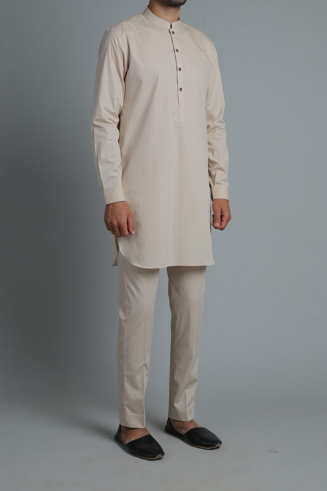 SHORT KURTA TROUSER BEIGE
