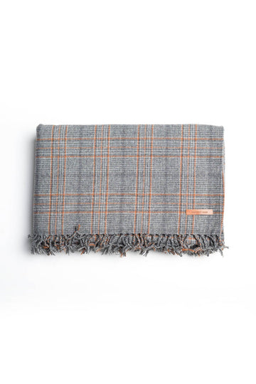WOOL SHAWL GREY