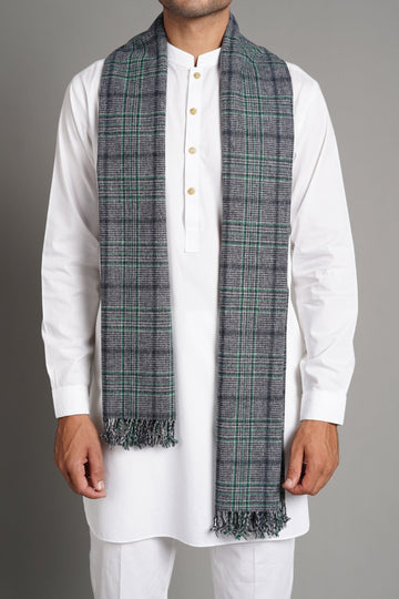 WOOL SCARF GREY