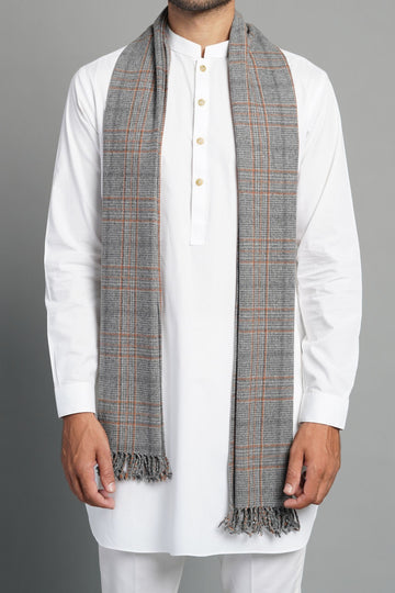 WOOL SCARF LIGHT GREY