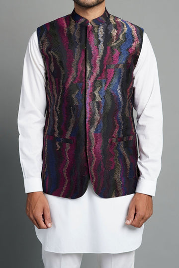 EMBROIDERED WAISTCOAT MULTI