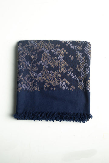 SHAWL BLUE GOLD