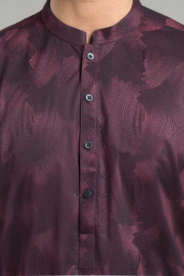 EMBROIDERED KURTA RDY MAROON