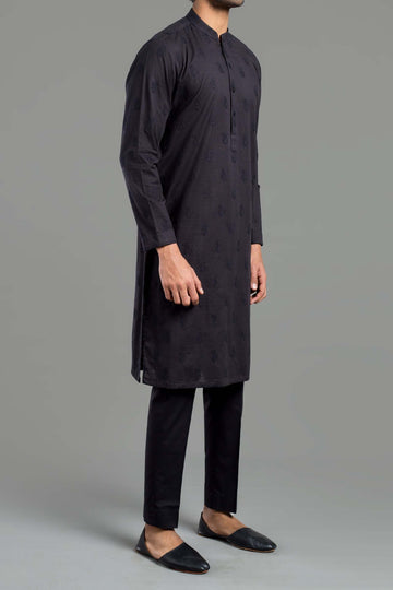 EMBROIDERED KURTA RDY BLACK