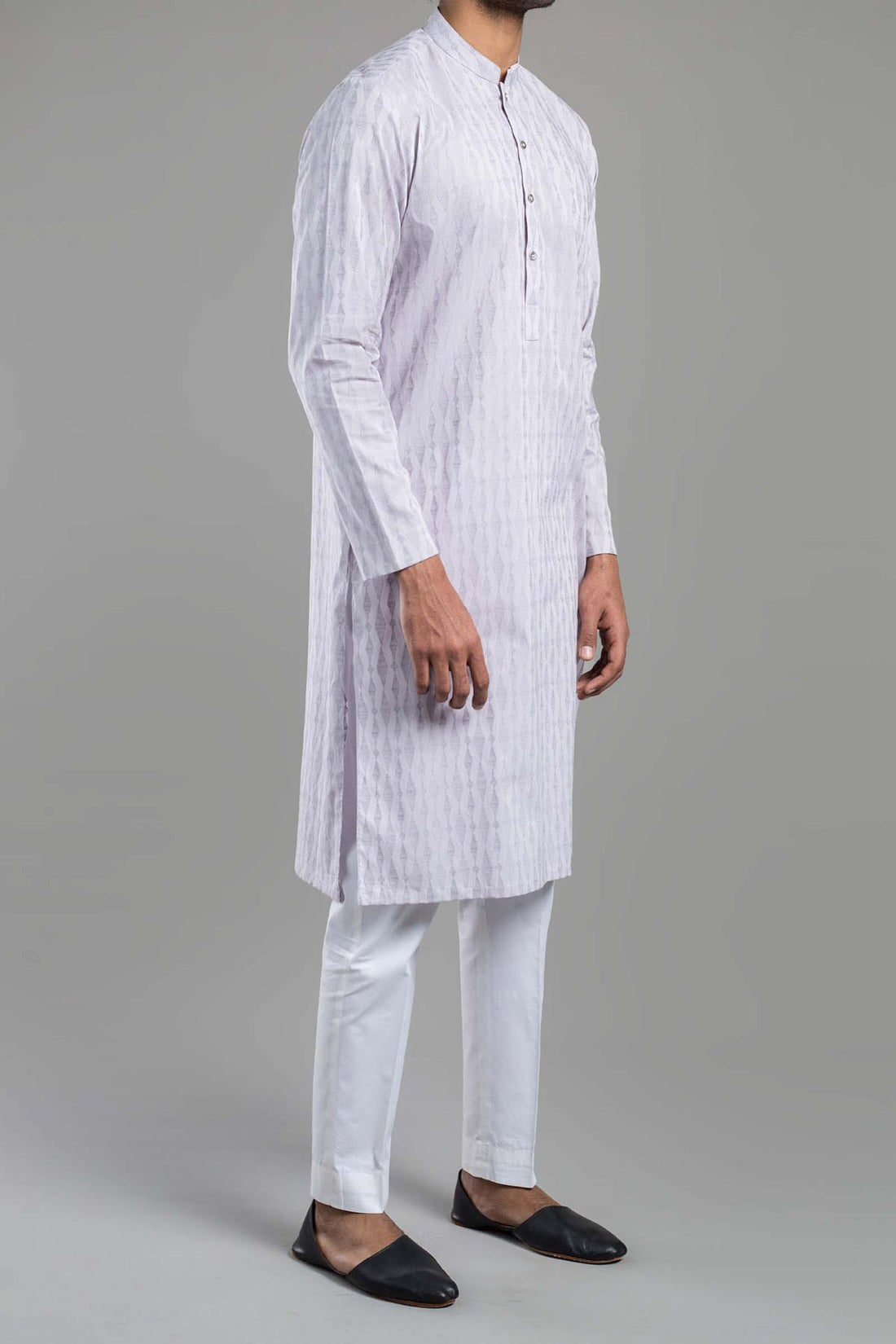 EMBROIDERED KURTA READYMADE PURPLE