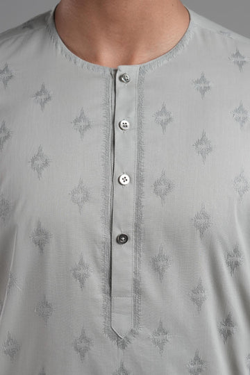 EMBROIDERED KURTA RDY LIGHT GREEN