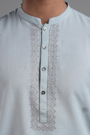 HANDMADE RDY KURTA SKY BLUE