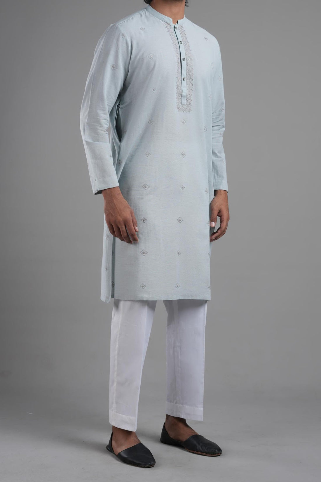 HANDMADE RDY KURTA SKY BLUE
