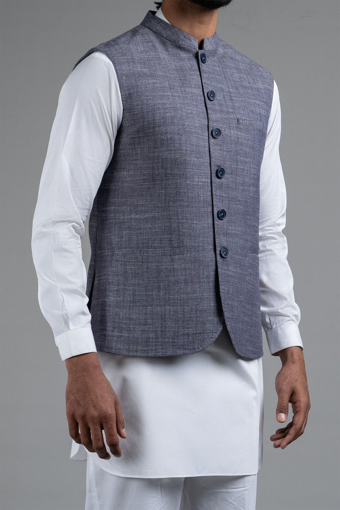 COTTON WAISTCOAT LIGHT PURPLE