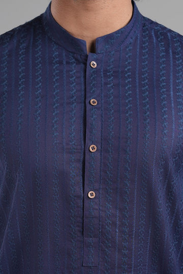 EMBROIDERED KURTA RDY BLUE
