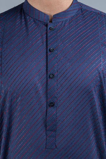 EMBROIDERED KURTA RDM BLUE