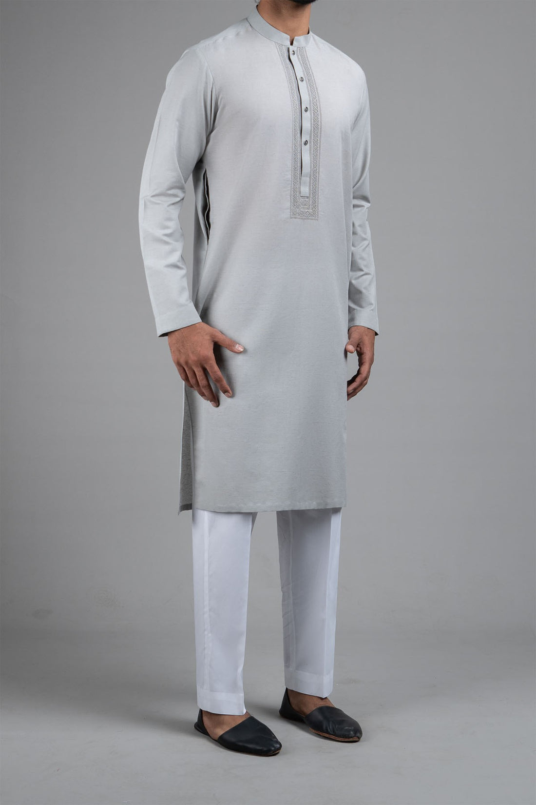 HANDMADE RDY KURTA GREY