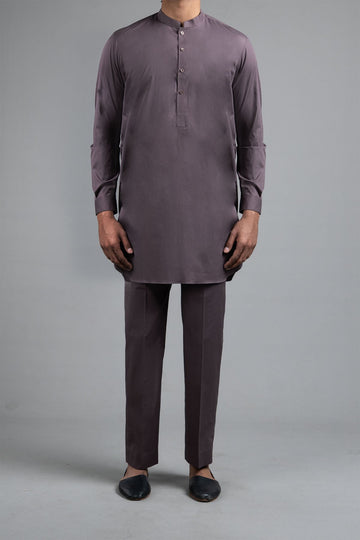SHORT KURTA TROUSER BROWN