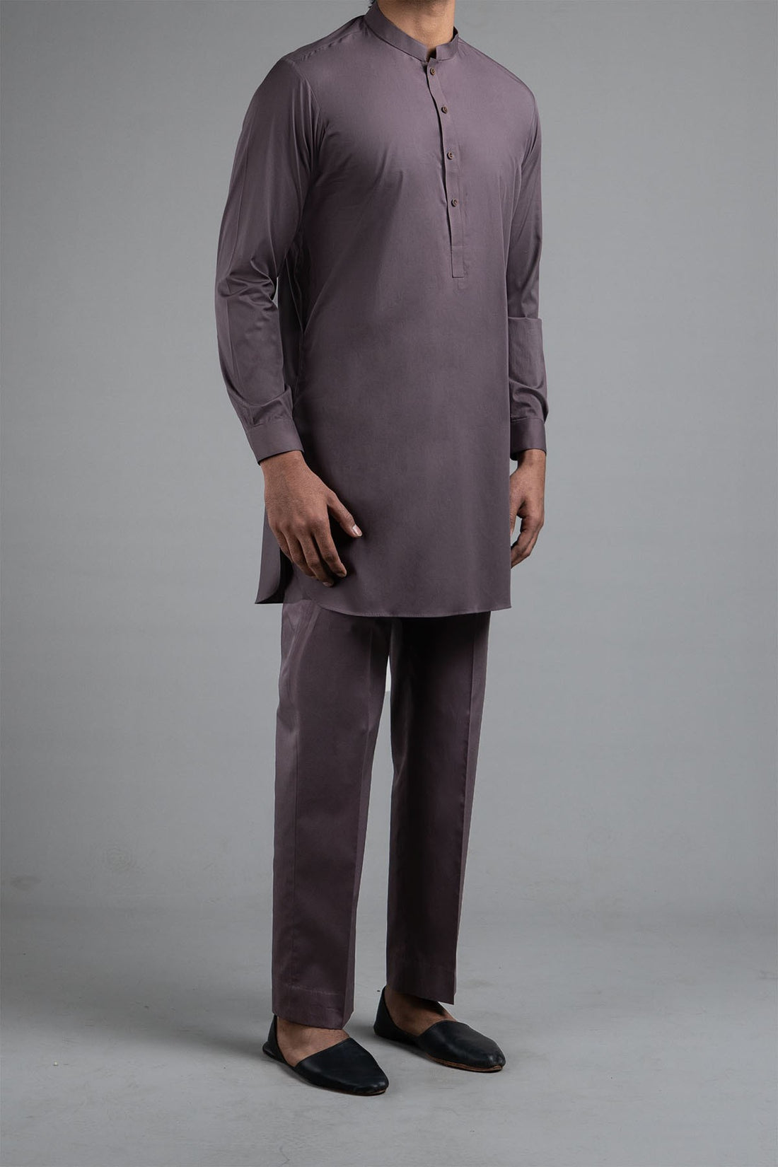 SHORT KURTA TROUSER BROWN