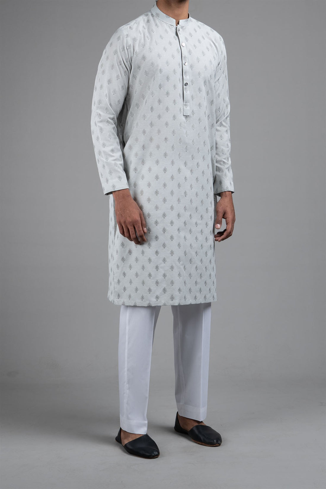 EMBROIDERED KURTA RDM GREY