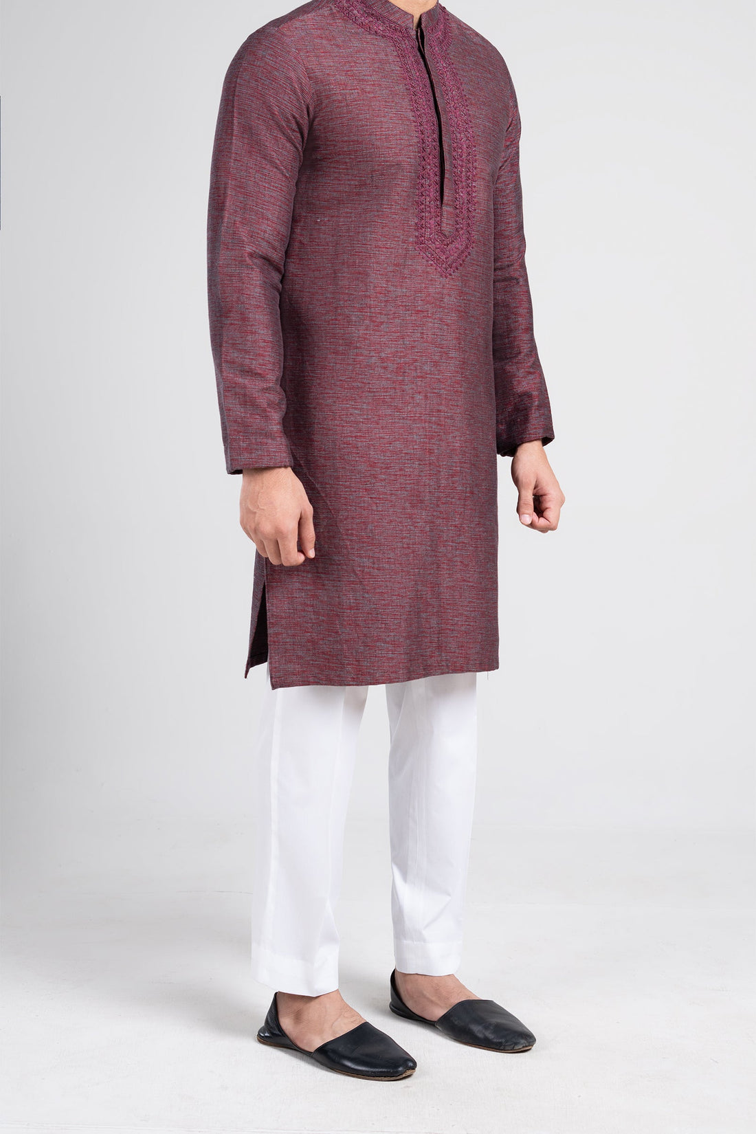 HANDMADE KURTA MAROON