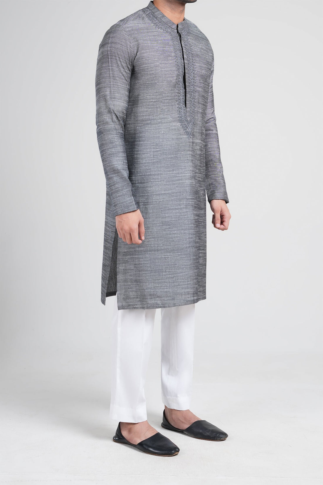 HANDMADE KURTA GREY