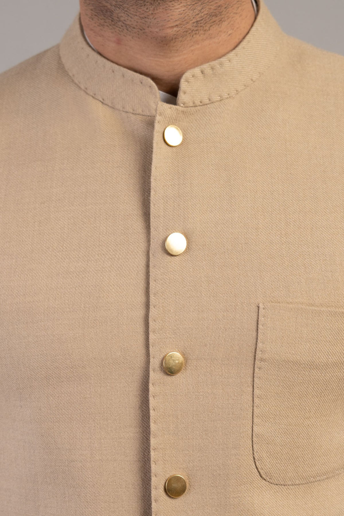 PASHMINA WAISTCOAT BEIGE