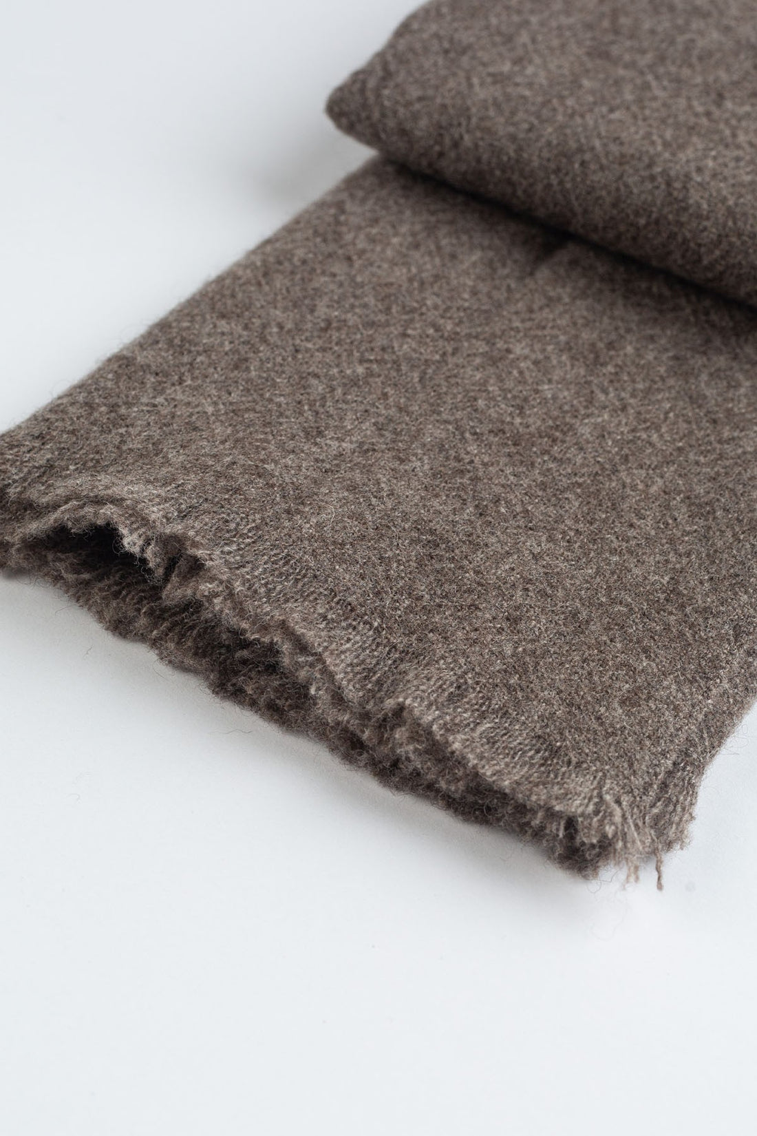 YAK WOOL SCARF BROWN