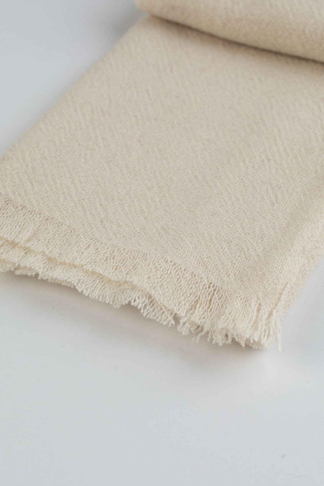 YAK WOOL SCARF WHITE