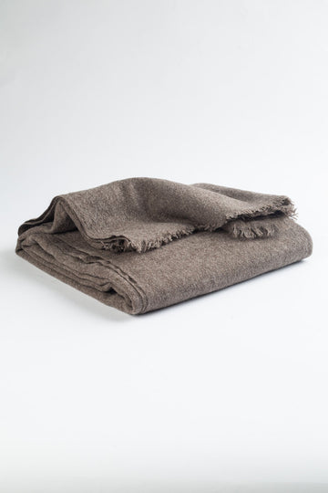 YAK WOOL SHAWL BROWN