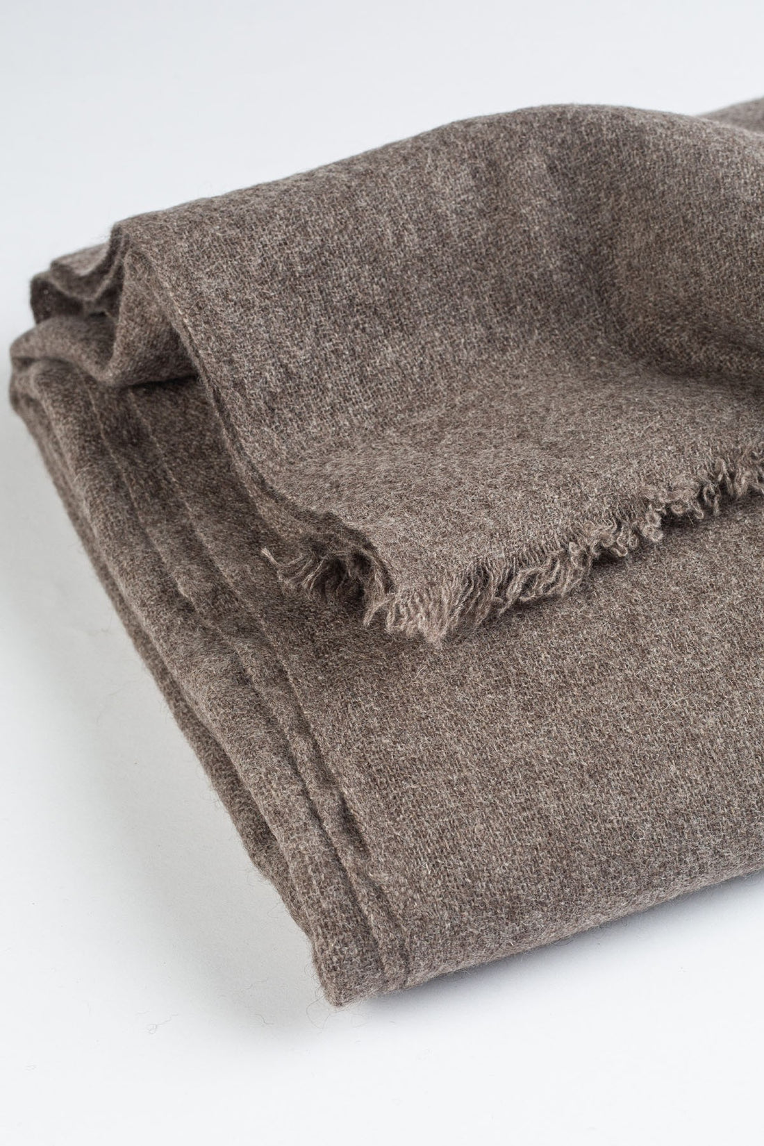 YAK WOOL SHAWL BROWN