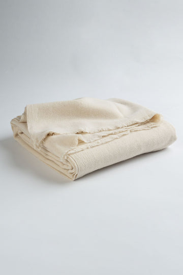 YAK WOOL SHAWL WHITE
