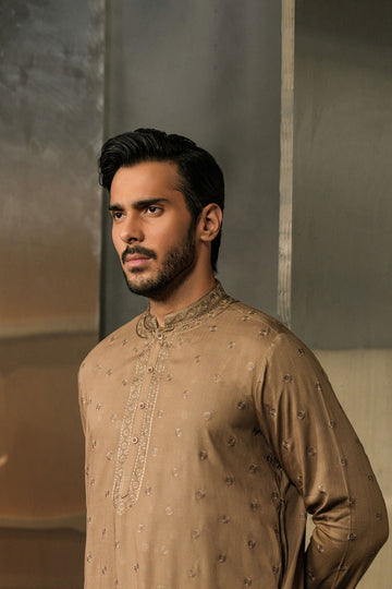 EMBROIDERED-KURTA-OLIVE