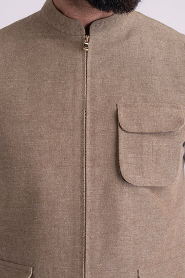 HANDLOOMED-WAISTCOAT-BROWN