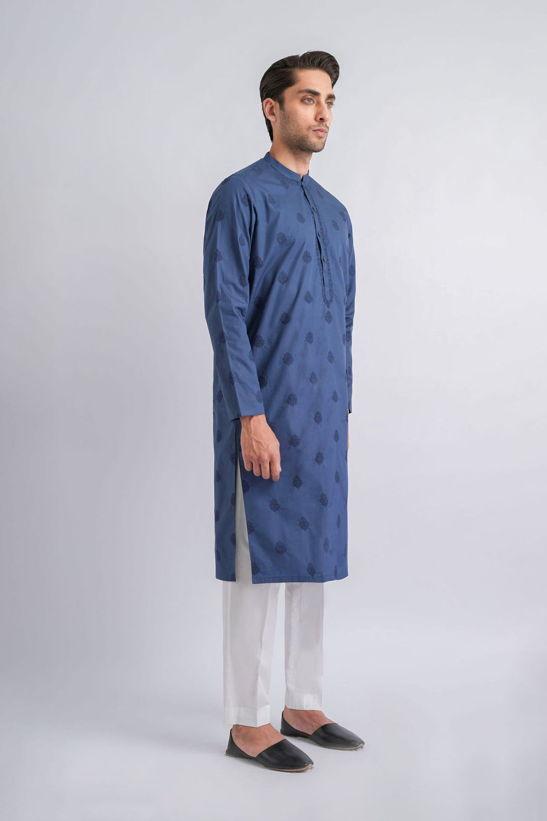 EMBROIDERED-KURTA-BLUE