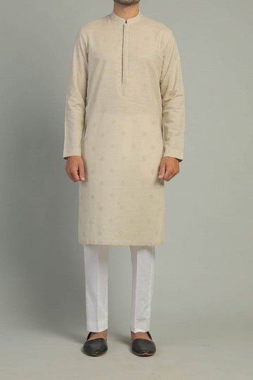 EMBROIDERED KURTA STONE