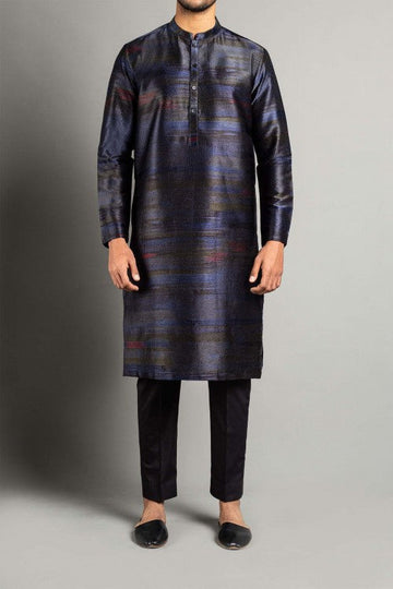 EMBROIDERED KURTA BLUE