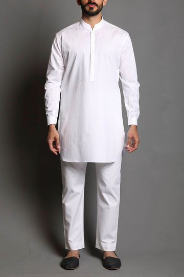 SHORT KURTA RDY WHITE