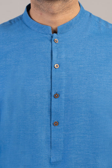 KURTA TROUSER L-BLUE