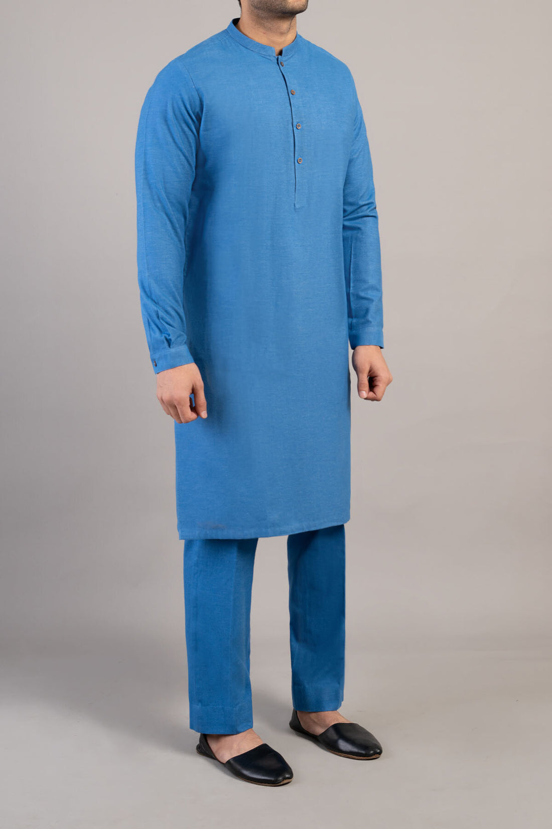 KURTA TROUSER L-BLUE