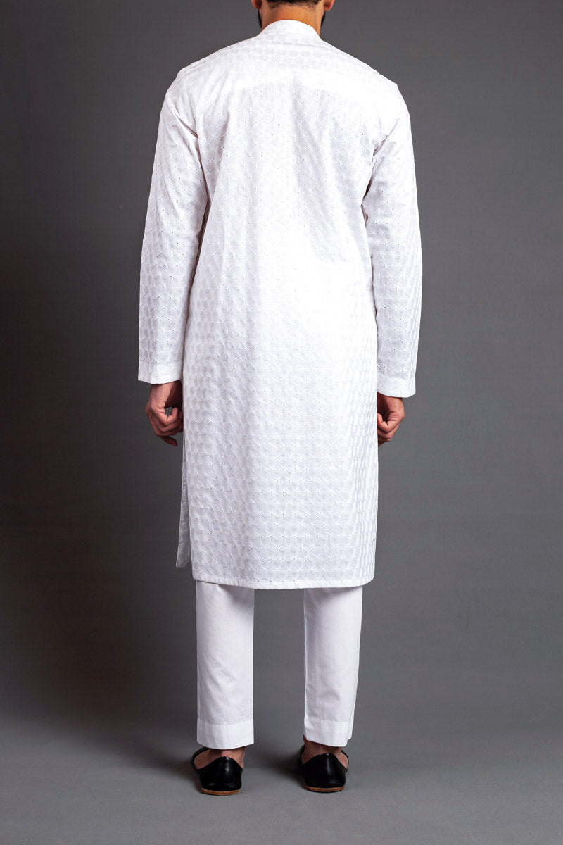 EMBROIDERED-KURTA-WHITE