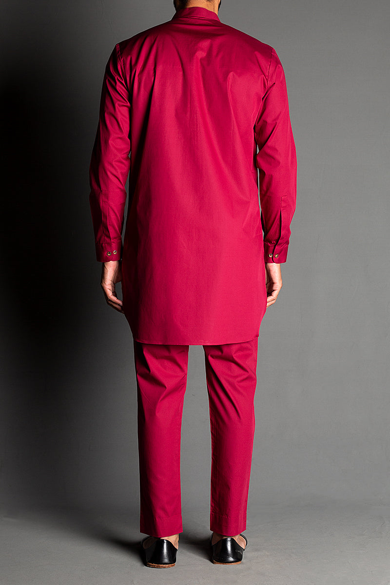 KURTA-TROUSER-RED