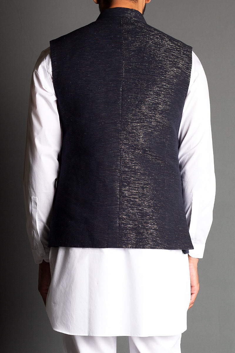 HANDLOOMED-WAISTCOAT-BLCK-GLD