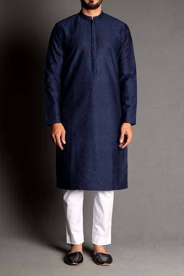 EMBROIDERED-KURTA-BLCK-BLU