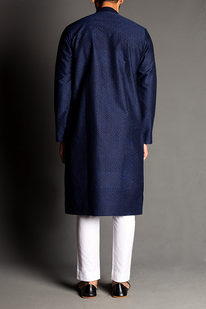 EMBROIDERED-KURTA-BLCK-BLU