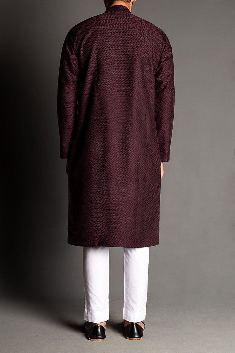 EMBROIDERED-KURTA-BLCK-MRN
