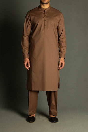 SHALWAR-KAMEEZ-BROWN