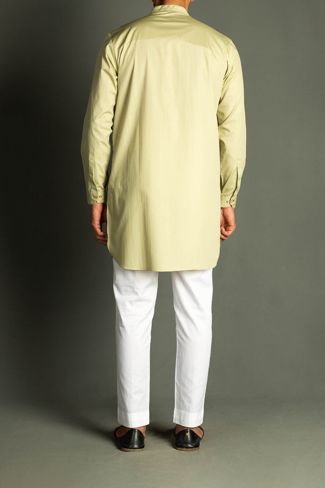 TWIN BAND KURTA-TEAL-MINT-GRN