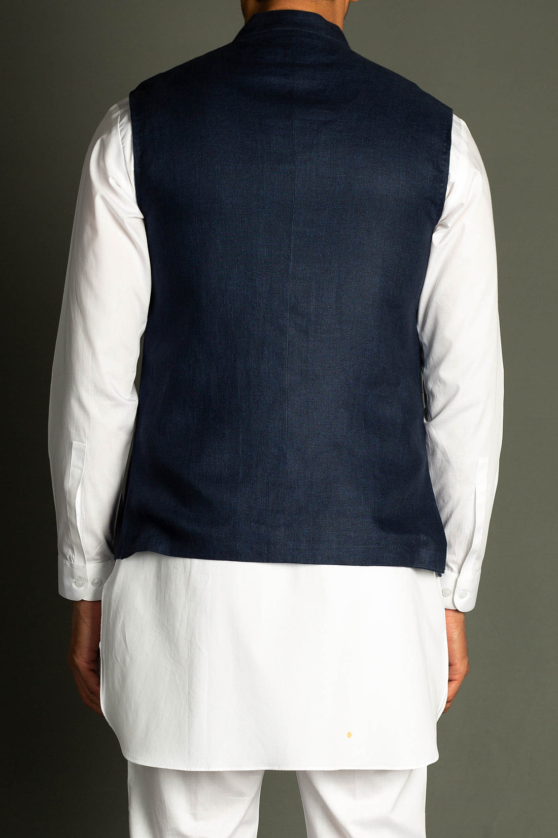 LINEN-WAISTCOAT-NAVY-BLU