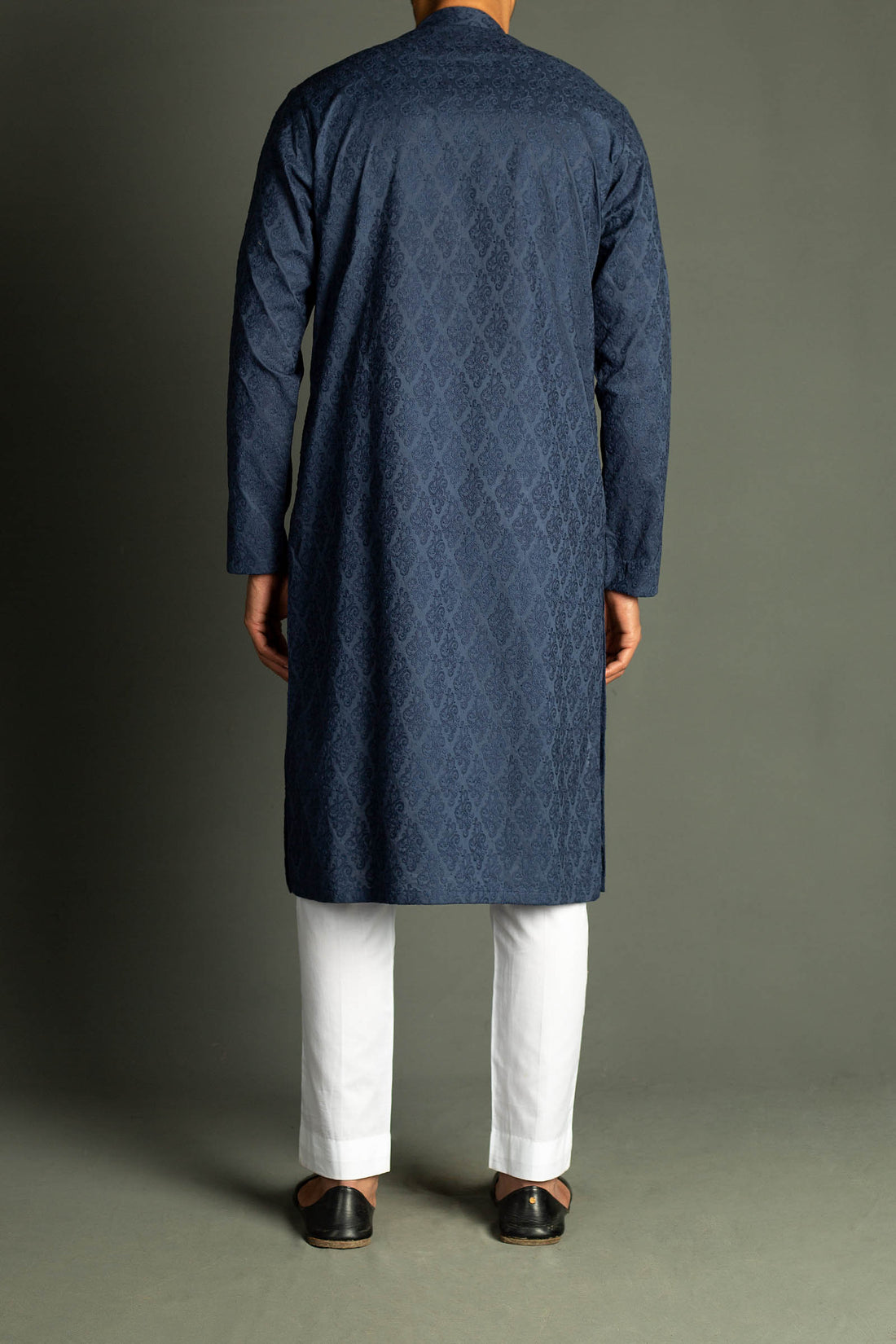 EMBROIDED-KURTA-BLUE
