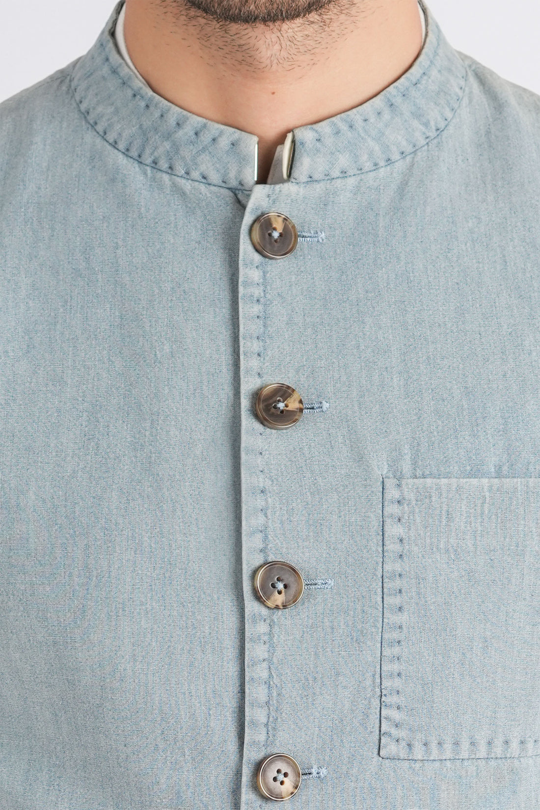 Denim-Waistcoat-L-Blue