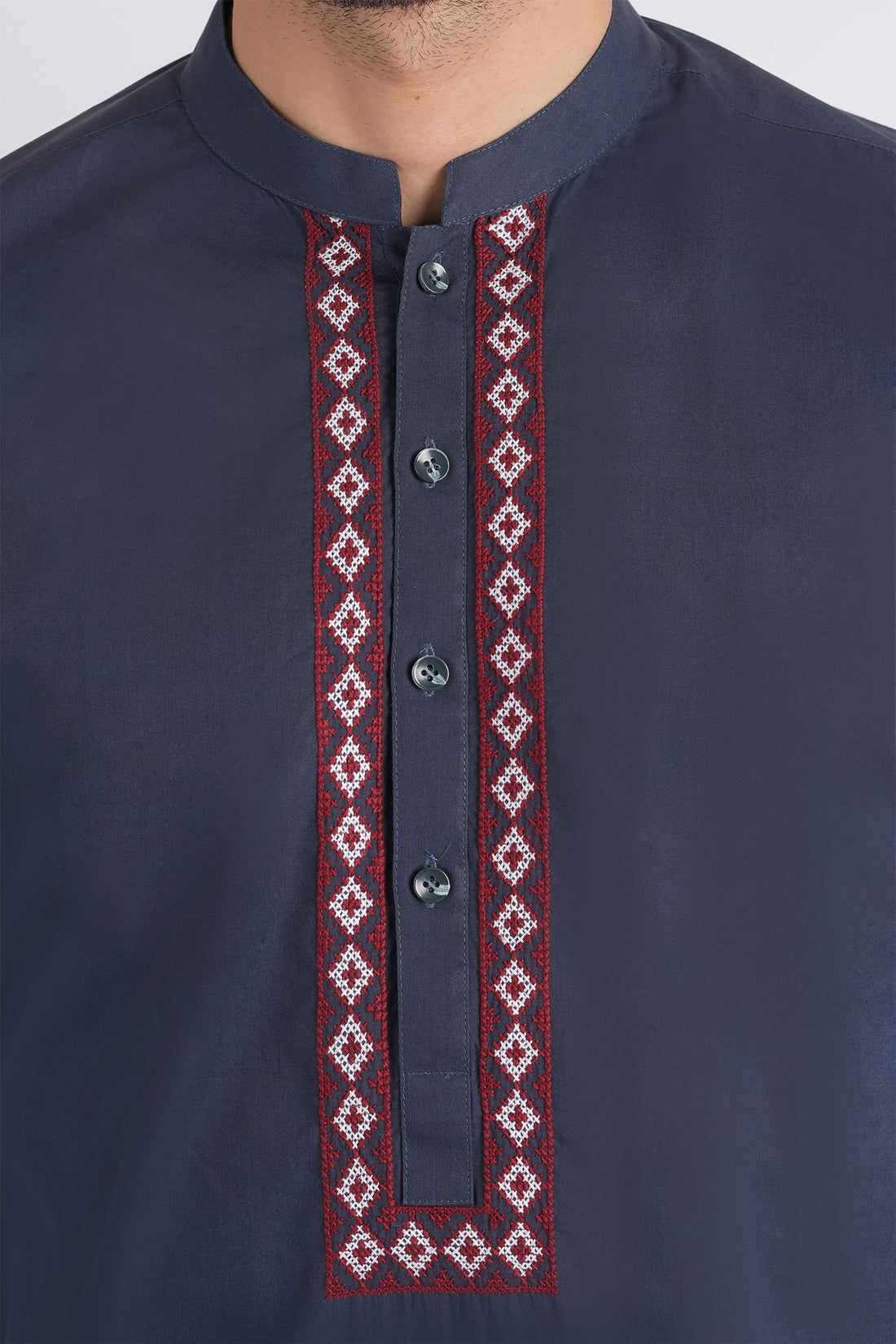 Handmade-Kurta-Navy-Blu
