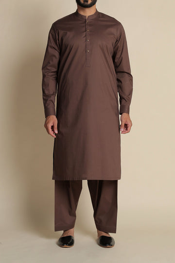 SHALWAR-KAMEEZ-BROWN
